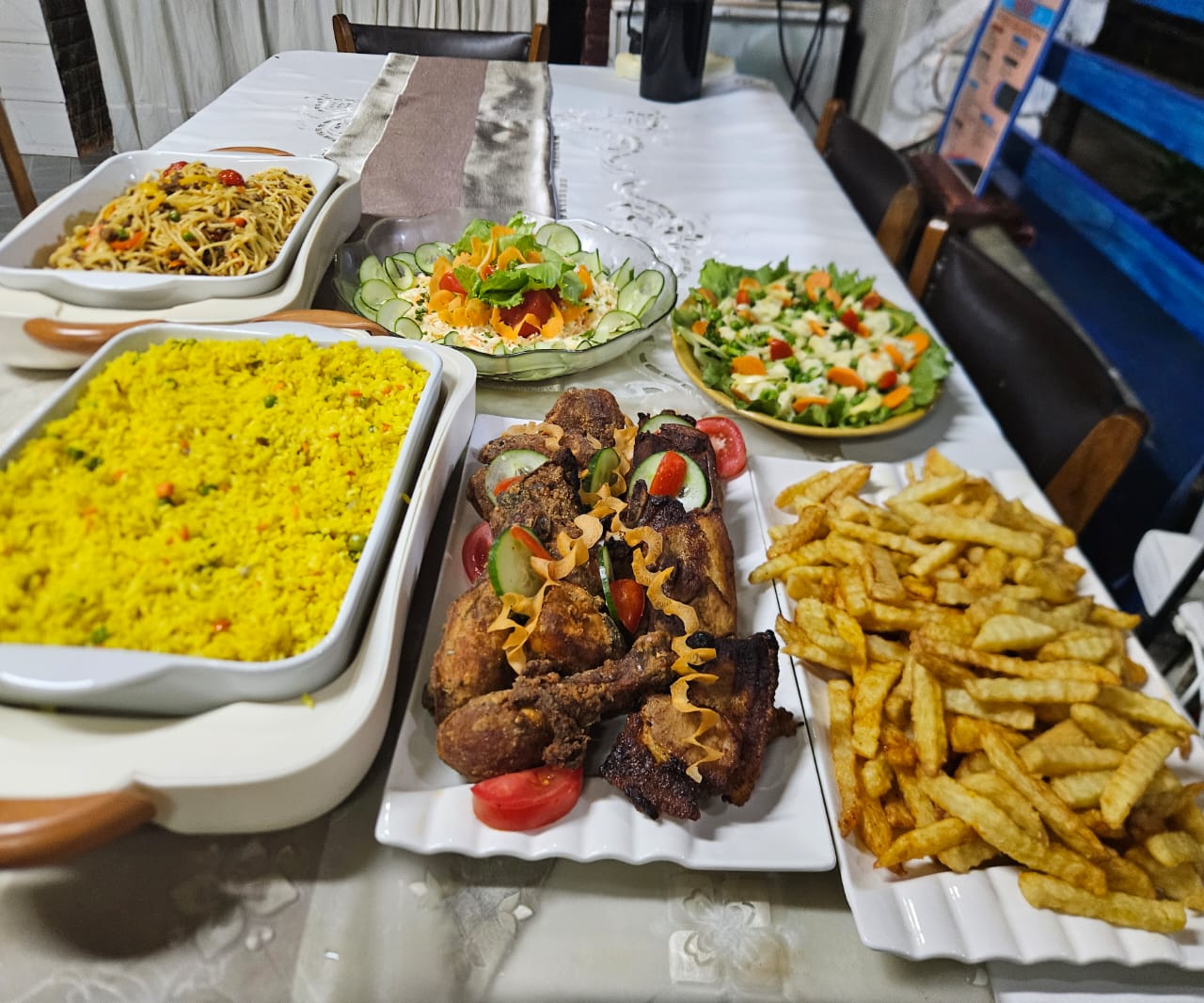 Full food spread